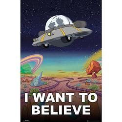 Foto van Gbeye rick and morty i want to believe poster 91,5x61cm