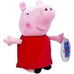 Foto van Pluche peppa pig/big knuffel in rode outfit 28 cm speelgoed - knuffeldier