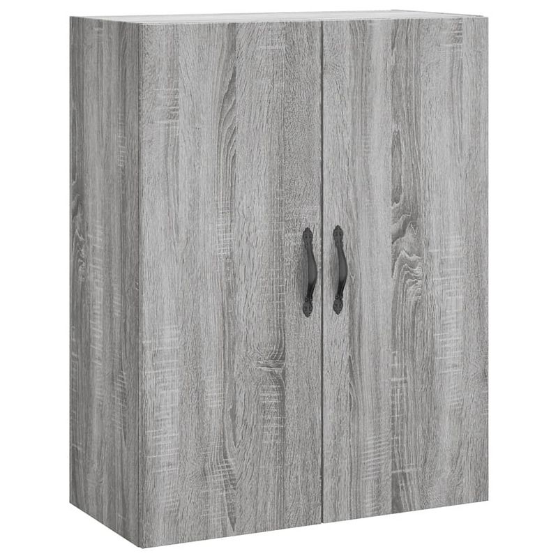 Foto van Vidaxl wandkast 69,5x34x90 cm bewerkt hout grijs sonoma eikenkleurig