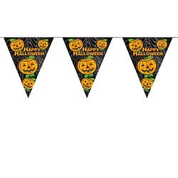 Foto van Halloween - pompoenen vlaggenlijn 5 meter halloween decoratie - vlaggenlijnen