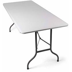 Foto van Maxxgarden vouwtafel , vouwbare tuintafel, 244 x 74 cm xxl, wit