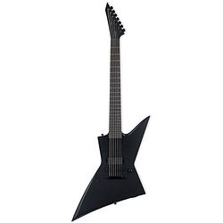 Foto van Esp ltd ex-7 baritone black metal black satin 7-snarige elektrische gitaar