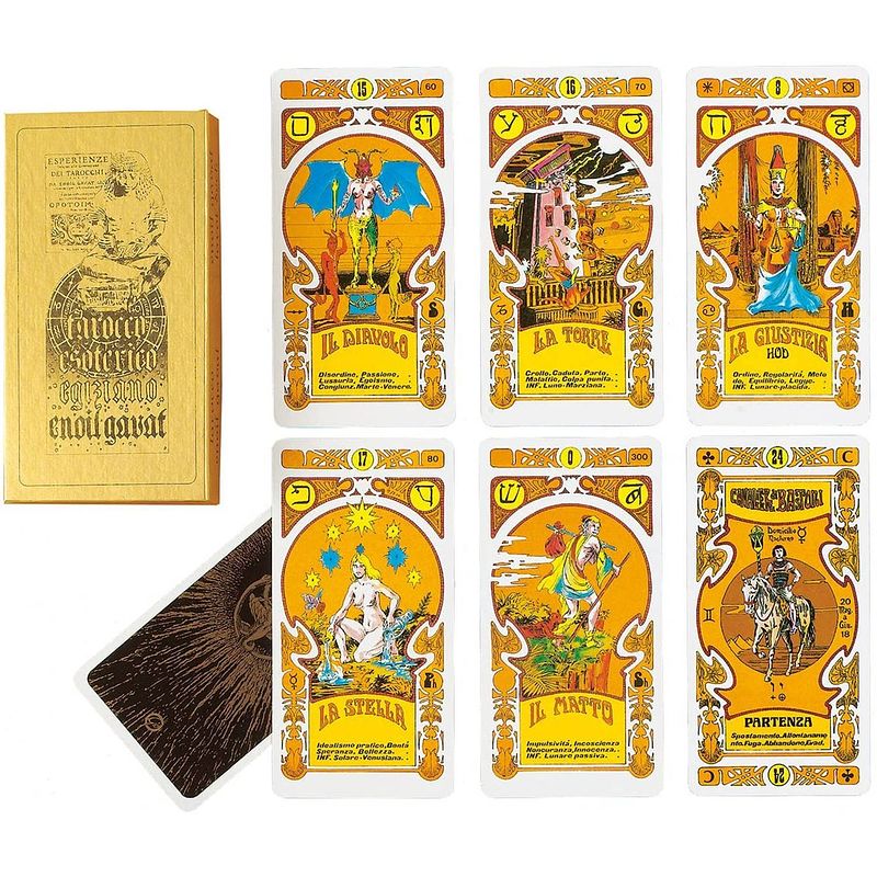 Foto van Dal negro tarotkaarten tarocco enoil gavat papier 52 stuks
