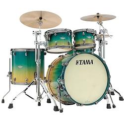 Foto van Tama me42tzbs-vmmf starclassic maple marine shoreline 4d. shellset zwart vernikkelde hardware