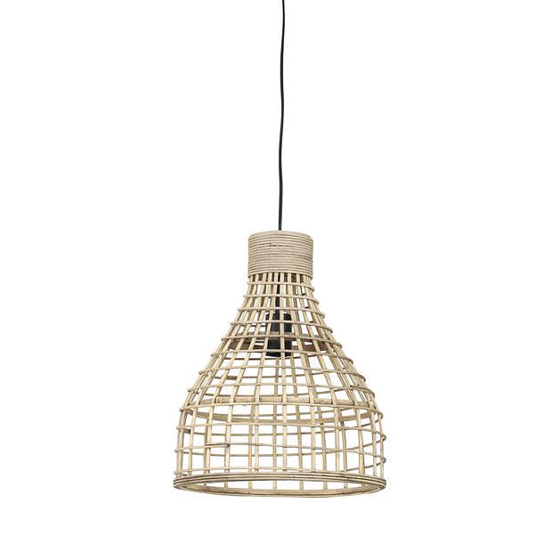 Foto van Light & living - hanglamp puerto - 34x34x41.5 - bruin