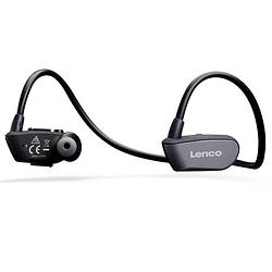 Foto van Bluetooth waterproof sport koptelefoon met 8 gb mp3-speler lenco btx-860bk zwart-grijs
