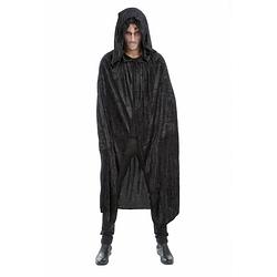 Foto van Halloween dracula cape - voor volwassenen - zwart - fluweel - l182 cm - carnavalskostuums
