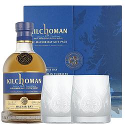 Foto van Kilchoman machir bay + 2 tasting glazen 70cl whisky