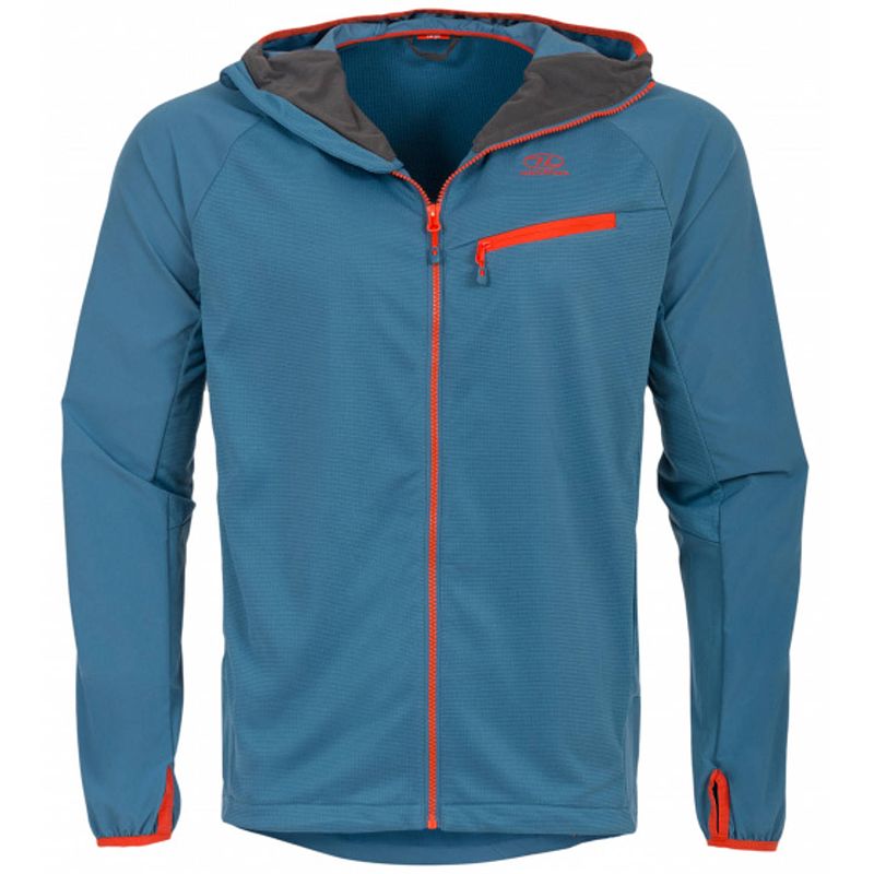 Foto van Outdoorjas hirta hybrid heren nylon blauw maat m