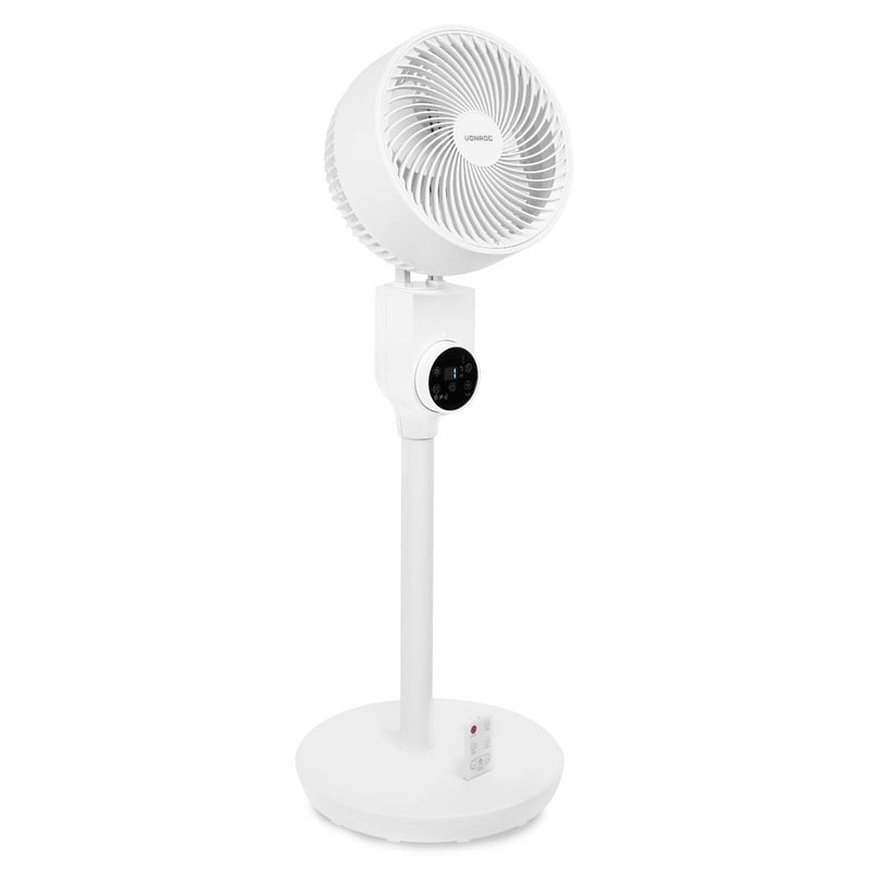 Foto van Vonroc breeze vloerventilator - fluisterstil - 88cm - wit incl. afstandsbediening