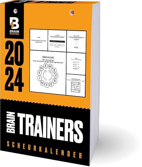 Foto van Brain booster braintrainers scheurkalender - 2024 - paperback (9789464326024)