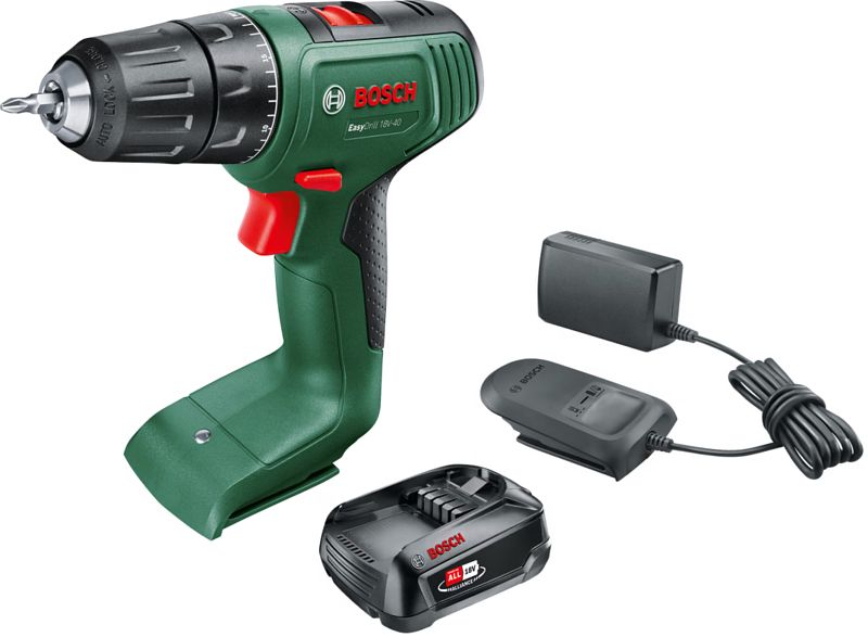 Foto van Bosch easydrill 18v-40 + 2,5 ah accu (1x)