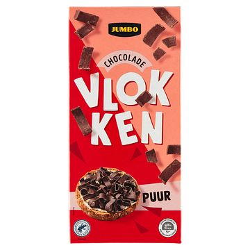 Foto van Jumbo chocolade vlokken puur 300g