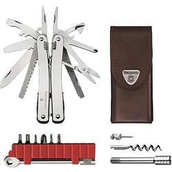 Foto van Victorinox swiss tool spirit x plus ratchet 3.0236.l multitool aantal functies 36 zilver