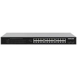 Foto van Intellinet 24-port gigabit ethernet poe+ switch mit 2 sfp-ports poe-strombudget 370 w 19 19 netwerk switch 10 / 100 / 1000 mbit/s ieee 802.3af (15.4 w), ieee