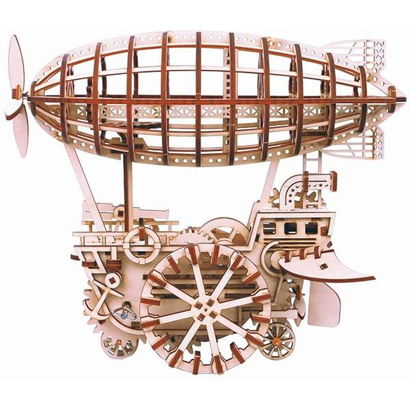 Foto van Robotime luchtschip lk702- houten modelbouw