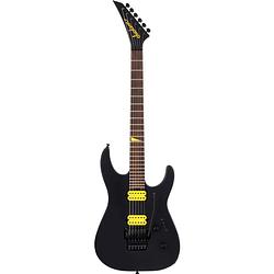 Foto van Jackson mj series dinky dkr, satin black elektrische gitaar met gotoh ge1996