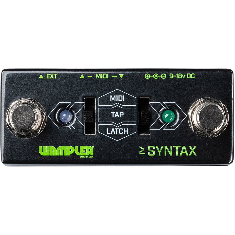 Foto van Wampler syntax mini midi footcontroller