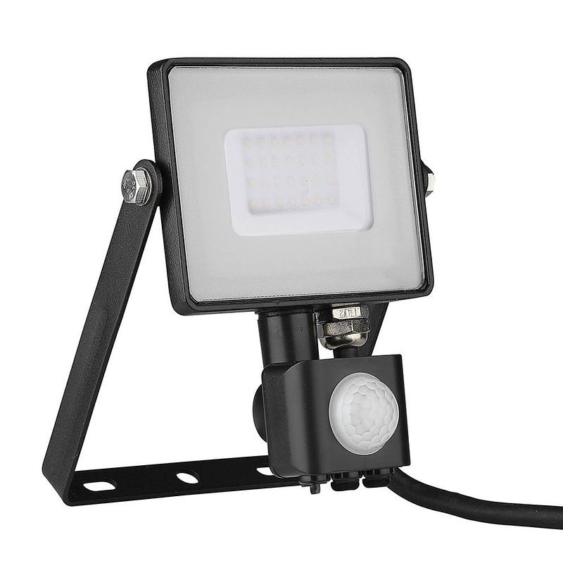 Foto van V-tac vt-30-s-z led schijnwerper met sensor - 30 w - 2400 lm - 4000k -