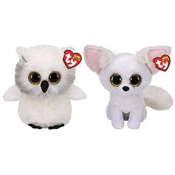 Foto van Ty - knuffel - beanie buddy - austin owl & phoenix fox