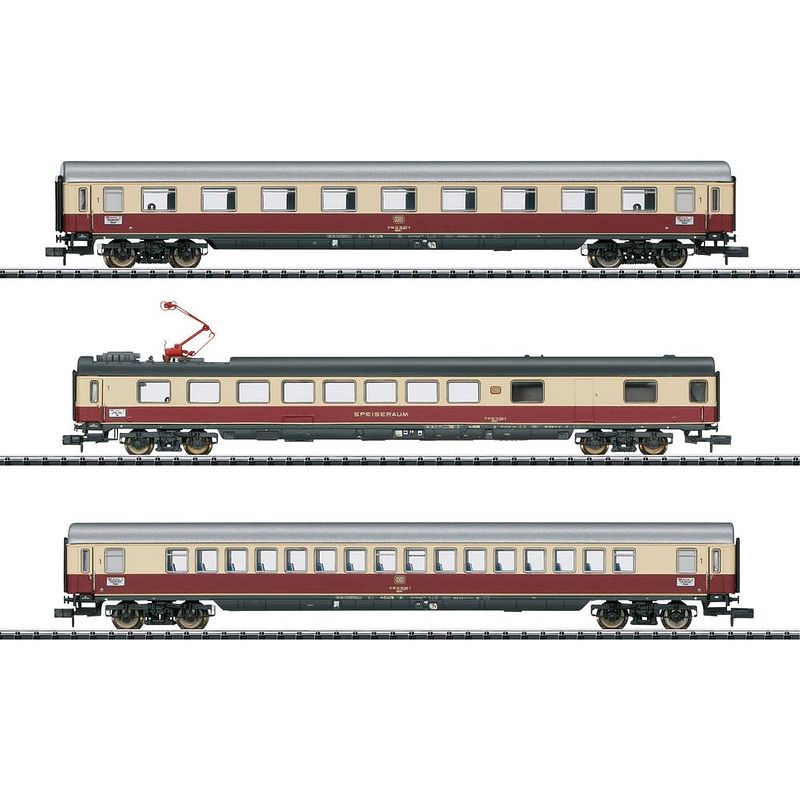 Foto van Minitrix t18214 sneltreinrijtuig 3-delige set „ic 142 germany” van de db