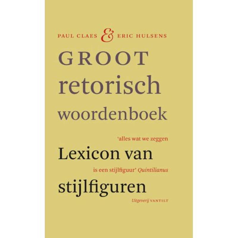 Foto van Groot retorisch woordenboek