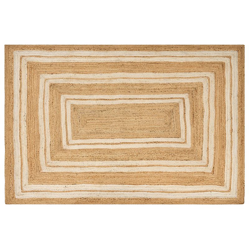 Foto van Beliani elmali - gevlochten-beige-jute