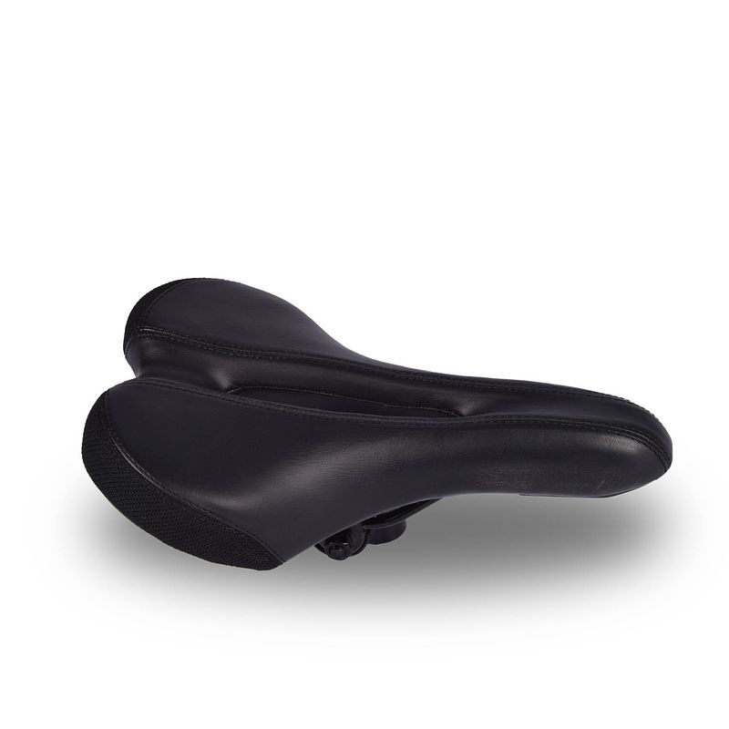 Foto van Fietszadel voor dames & heren 16.5cm*4.5cm waterdicht racefiets zadel zwart ergonomisch design met