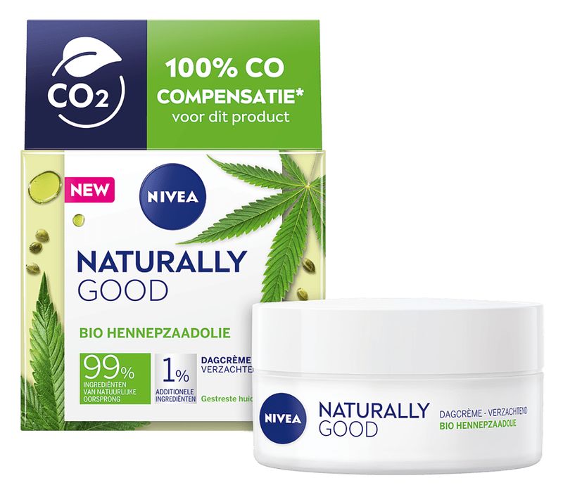 Foto van Nivea naturally good dagcrème met bio hennepzaadolie