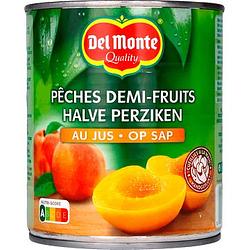 Foto van Del monte halve perziken op sap 825g bij jumbo