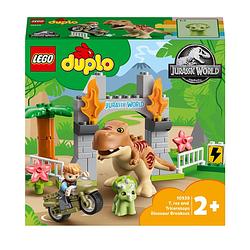 Foto van Lego duplo t rex en triceratops dinosaurus speelgoed