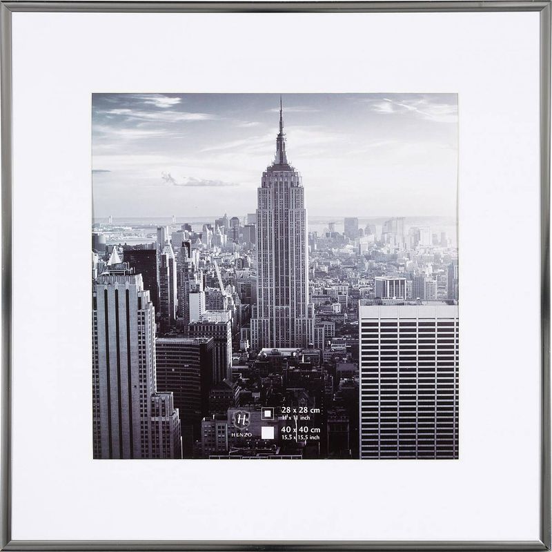 Foto van Henzo fotolijst - manhattan - fotomaat 40x40 cm - donkergrijs