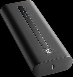 Foto van Cellularline thunder powerbank 20.000 mah met power delivery en quick charge zwart