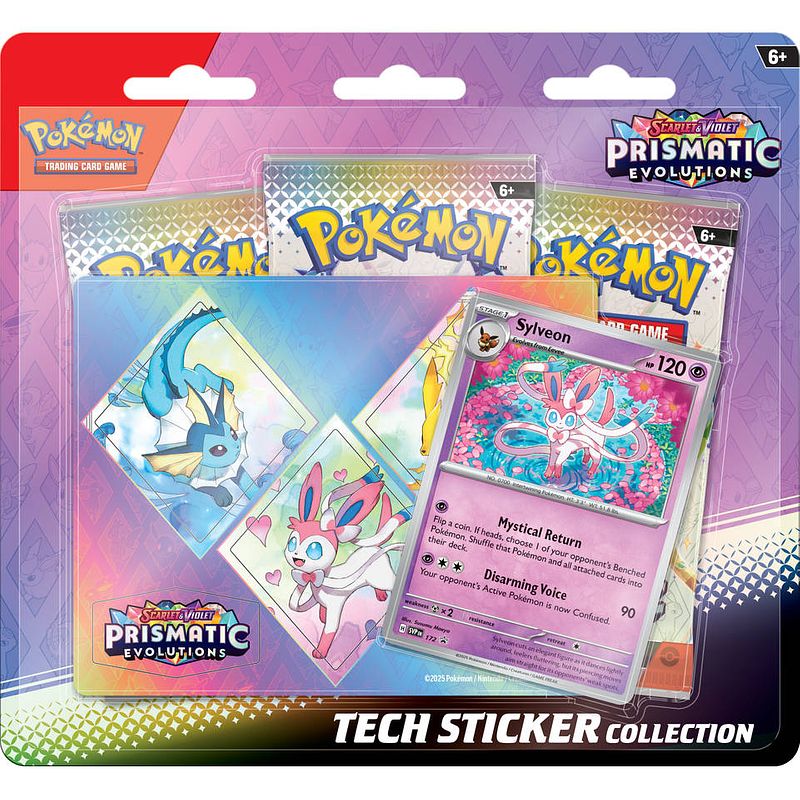 Foto van Pokémon tcg scarlet & violet prismatic evolutions tech sticker collection sylveon