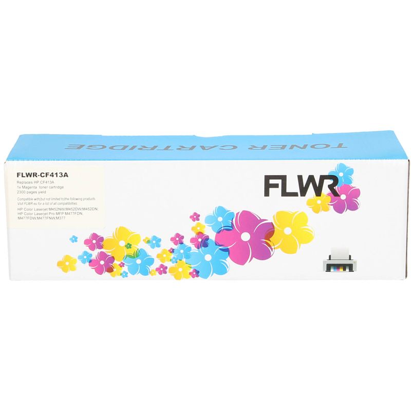 Foto van Flwr hp 410a magenta toner