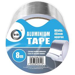 Foto van Did aluminiumtape/reparatietape zilver 8 meter - tape (klussen)
