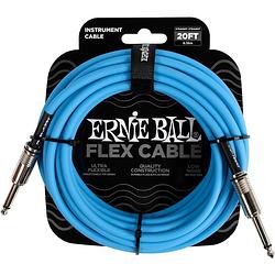 Foto van Ernie ball 6417 flex 6 meter instrumentkabel blauw