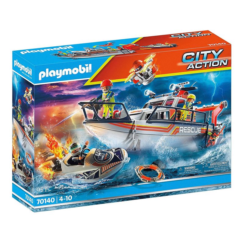 Foto van Playmobil city action - redding op zee: brandbestrijdingsmissie