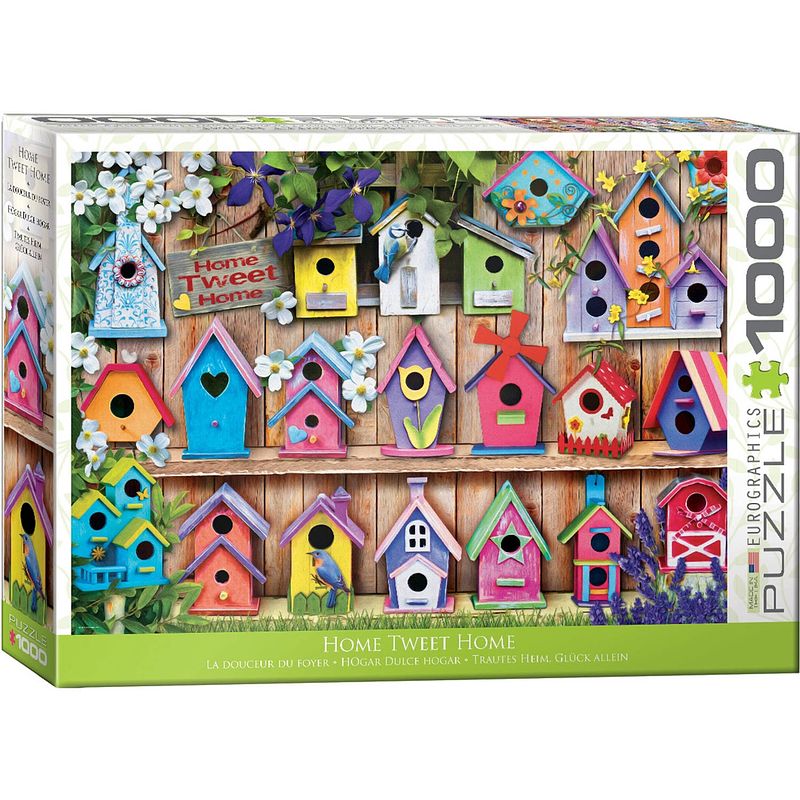 Foto van Eurographics puzzel home tweet home - 1000 stukjes