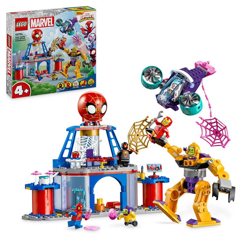 Foto van Lego marvel team spidey webspinner hoofdkwartier 10794