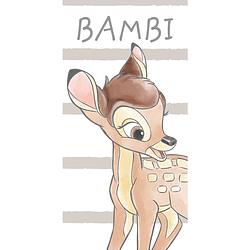 Foto van Disney bambi strandlaken stripes - 70 x 140 cm - wit