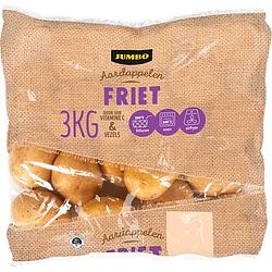 Foto van 1+1 gratis | jumbo aardappelen voor friet 3kg aanbieding bij jumbo