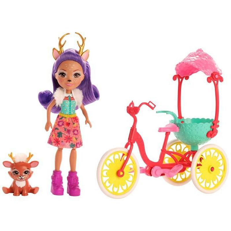 Foto van Enchantimals danessa biche a vélo - mini-pop - 4 jaar +