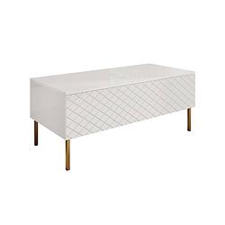 Foto van Meubella salontafel laventi - wit - 120 cm