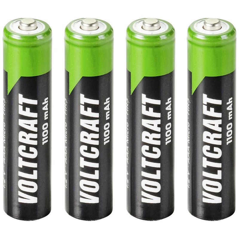 Foto van Voltcraft hr03 se oplaadbare aaa batterij (potlood) nimh 1100 mah 1.2 v 4 stuk(s)