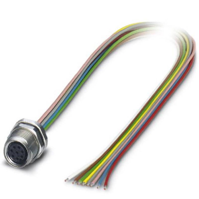 Foto van Phoenix contact 1424229 sensor/actuator steekconnector m8 aantal polen: 8 bus, inbouw 0.50 m 1 stuk(s)