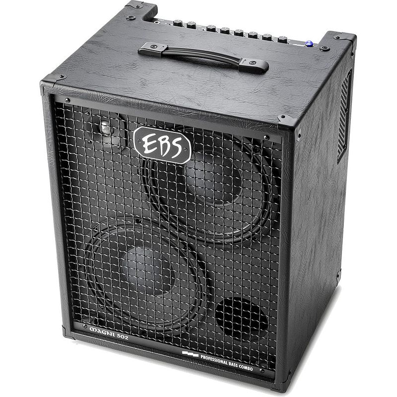 Foto van Ebs magni 502-210 bass combo 500 watt basgitaarversterker met hoes