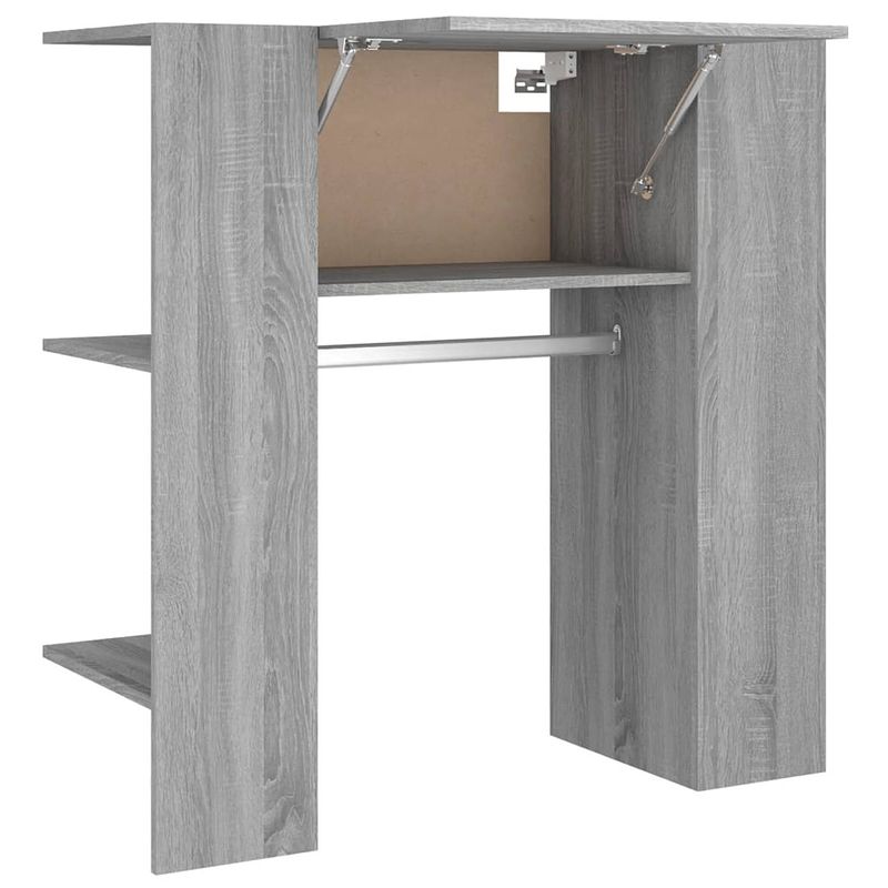 Foto van The living store gangkast classic - kledingkast - 97.5 x 37 x 99 cm - grijs sonoma eiken