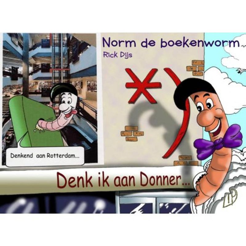 Foto van Norm de boekenworm