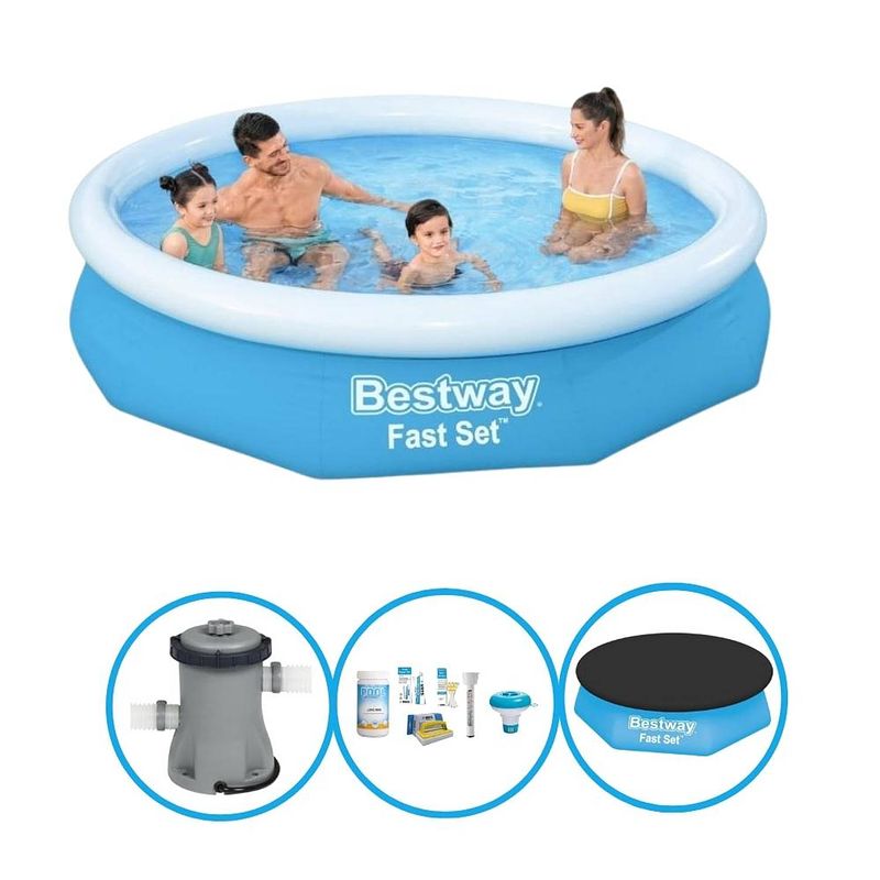 Foto van Bestway zwembad fast set - zwembadpakket - 305x66 cm